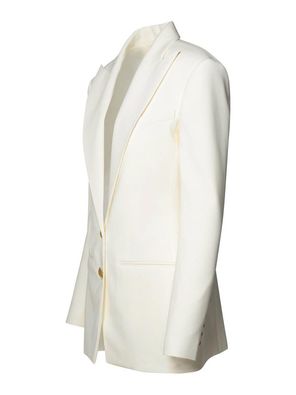 The Best Shops Balmain: casual jackets - White viscose jacket