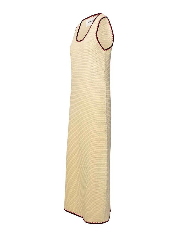 The Best Shops JIL SANDER: Maxi robe - Maxi Robe - Crème