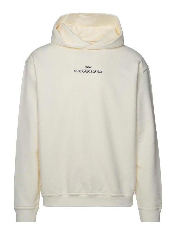 Maison Margiela: Sweatshirts & Pulls - Sweat-Shirts - Blanc