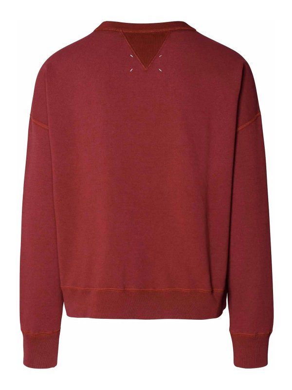 Maison Margiela: Sudaderas y suéteres online - Sudadera - Rojo