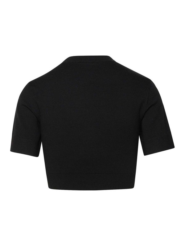 PATOU: Strickpullover mit Rundhalsausschnitt online - Rundhalspullover - Schwarz