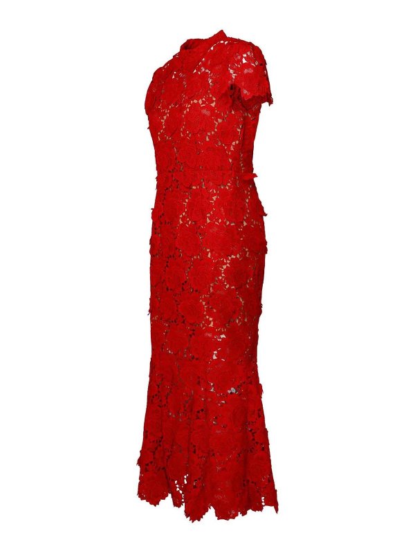 The Best Shops Self Portrait: knee length dresses - Red polyester dress