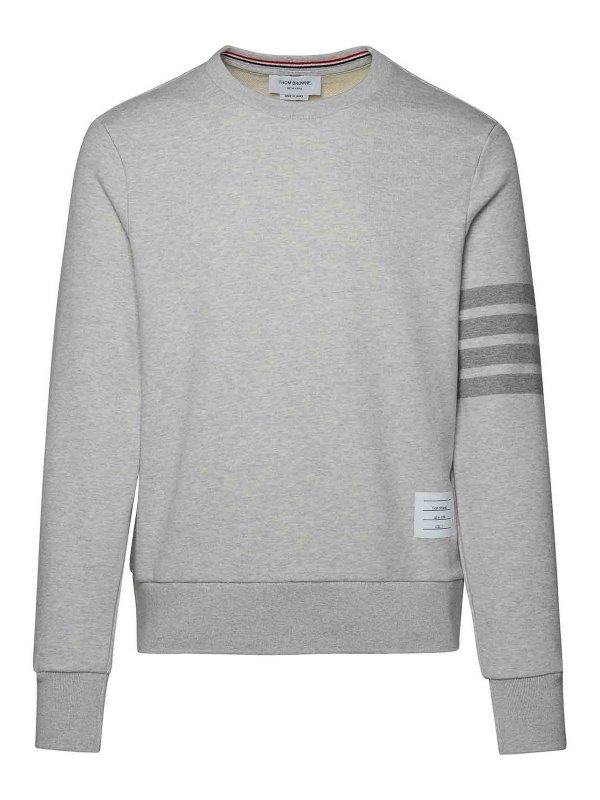 THOM BROWNE: Sweatshirts & Pulls - Sweat-Shirts - Gris