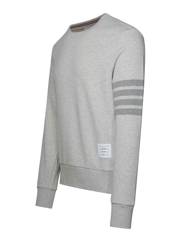 The Best Shops THOM BROWNE: Sweatshirts & Pulls - Sweat-Shirts - Gris