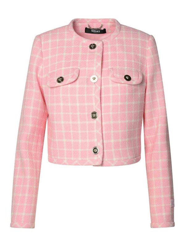 VERSACE: Vestes casuals - Blazer - Couleur Chair