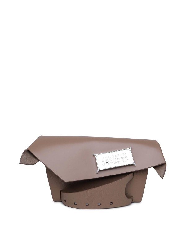 Maison Margiela: クラッチバッグ - クラッチバッグ - ベージュ