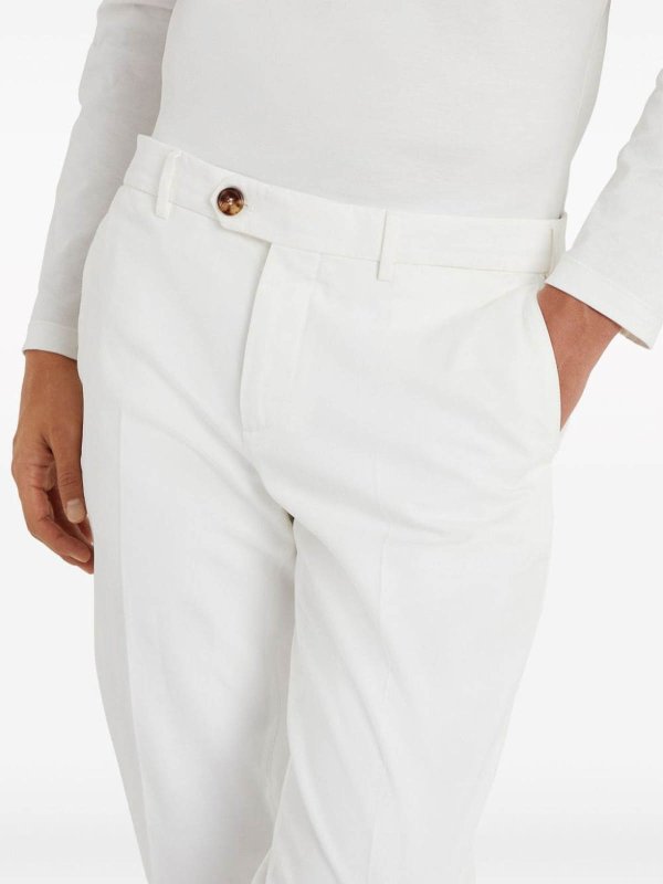 The Best Shops BRUNELLO CUCINELLI: casual trousers - White trousers