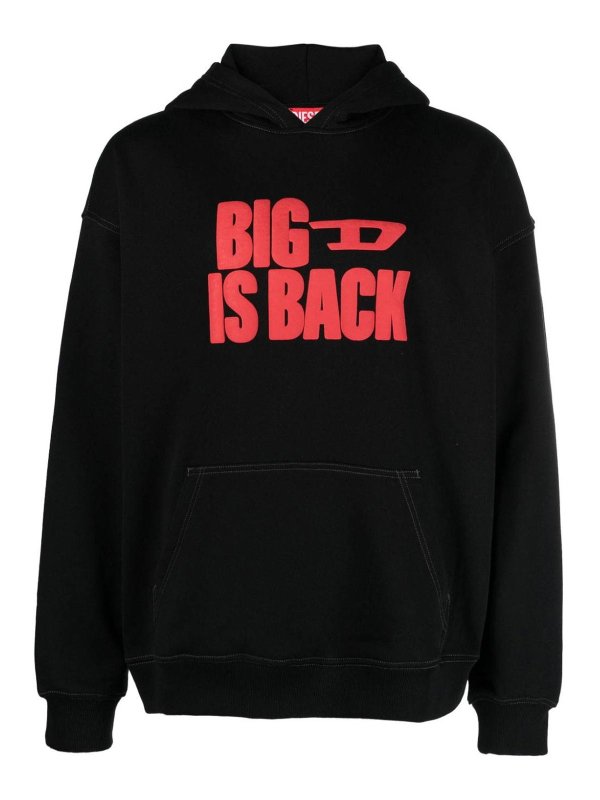 DIESEL: Sweatshirts & Sweaters - Black sweatshirt