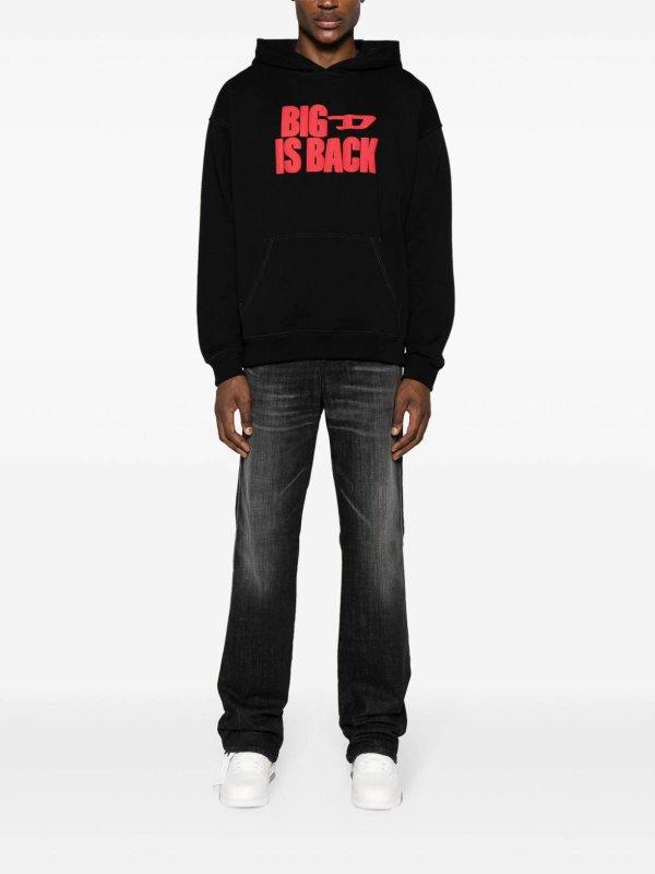 DIESEL: Sweatshirts & Sweaters online - Black sweatshirt