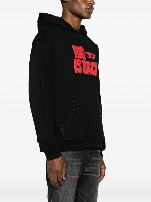 DIESEL buy online Black sweatshirt