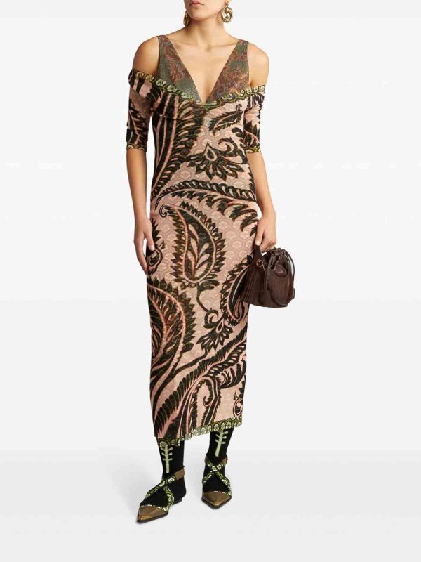 The Best Shops ETRO: Maxikleider - Maxikleid - Bunt