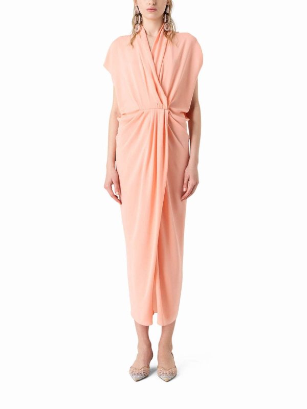 マキシドレス - オレンジ shop online: GIORGIO ARMANI