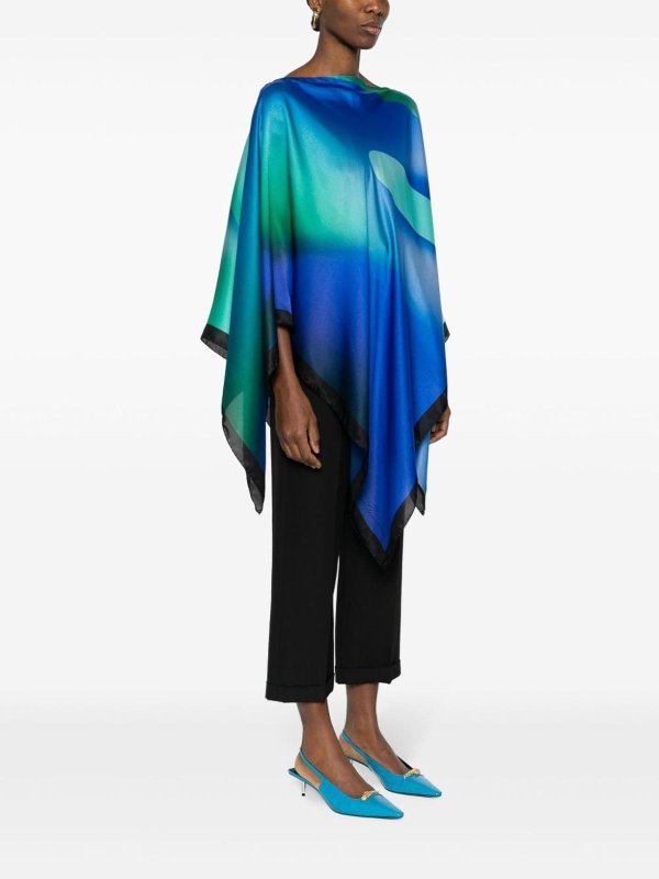 Poncho multicolore shop online: GIORGIO ARMANI