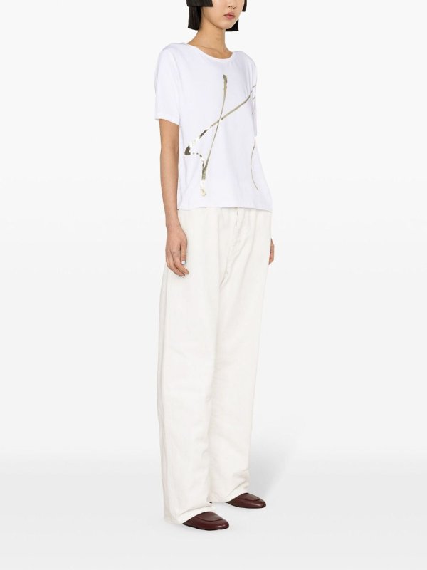 HERNO: T-shirts online - T-Shirt - Blanc