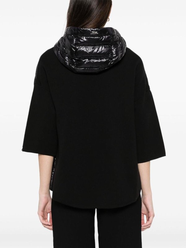 HERNO: padded jackets online - Black down jacket
