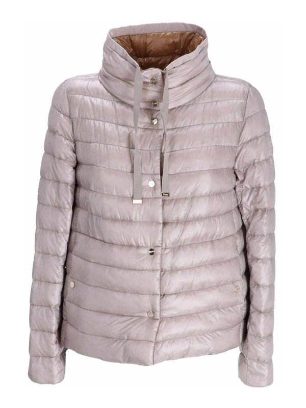 HERNO: padded jackets - Pink down jacket