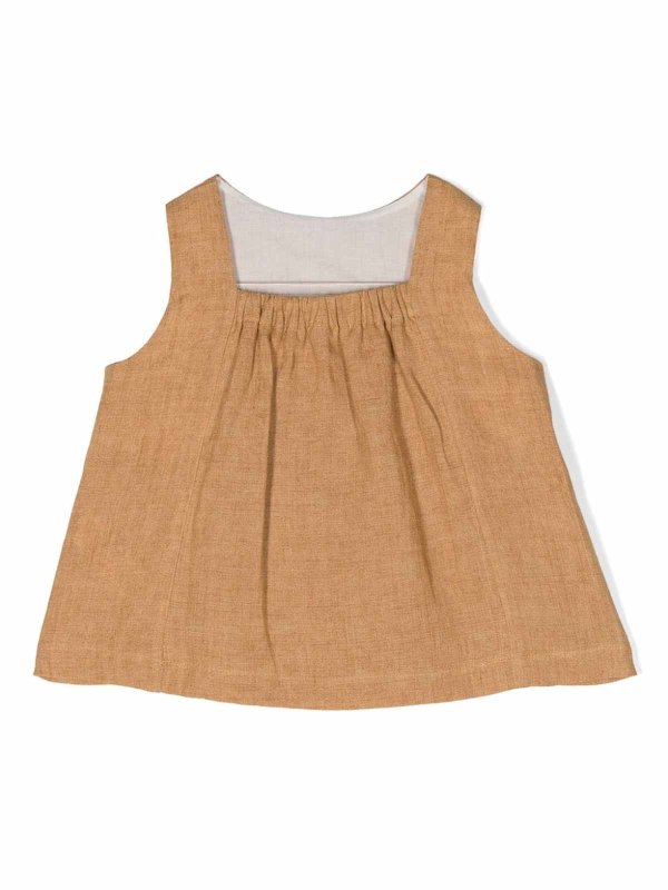Il Gufo: Tops y camisetas sin mangas online - Top - Camel