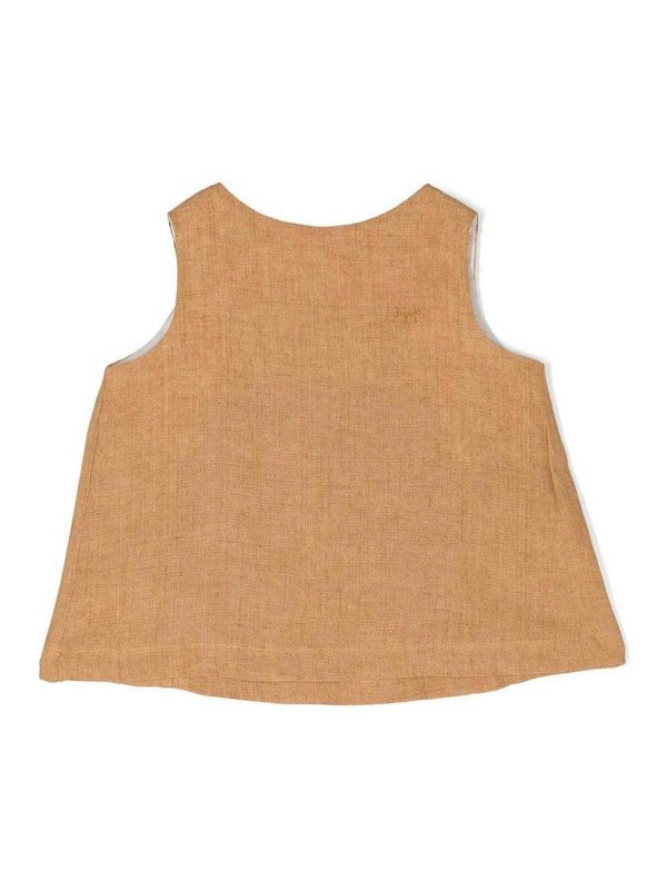 The Best Shops Il Gufo: Tops y camisetas sin mangas - Top - Camel