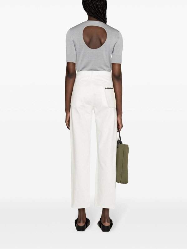 JIL SANDER: Jeans Rectos online - Vaqueros Rectos - Blanco