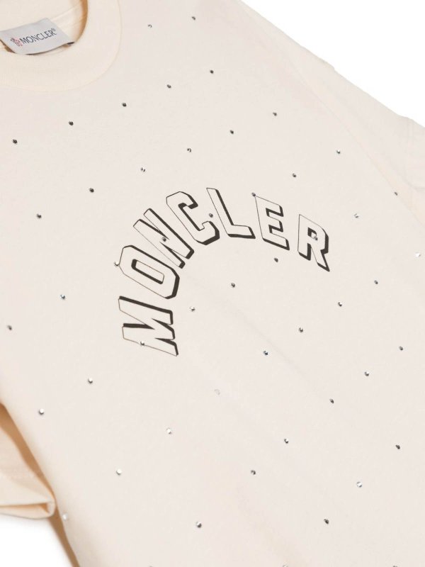 The Best Shops MONCLER JR: Tシャツ - Tシャツ - ベージュ