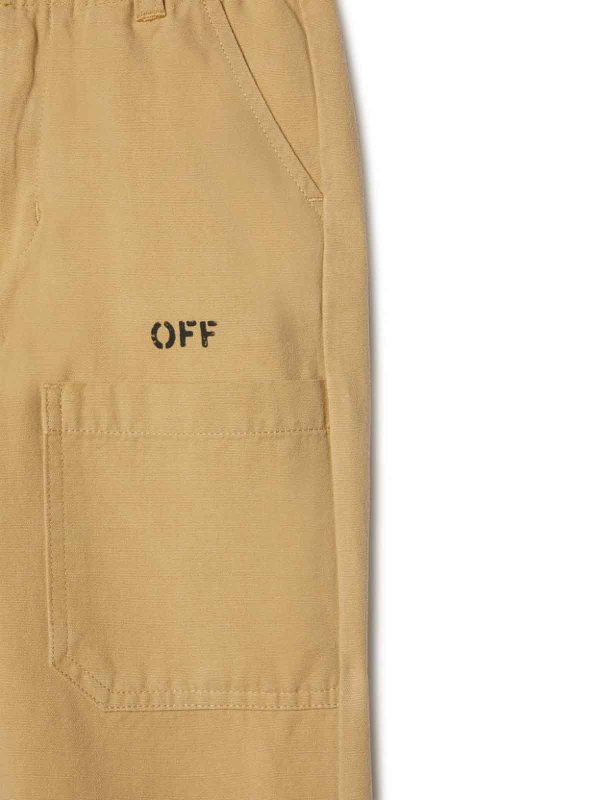 OFF-WHITE: カジュアルトラウザー online - カジュアルパンツ - ベージュ