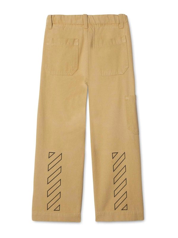 The Best Shops OFF-WHITE: カジュアルトラウザー - カジュアルパンツ - ベージュ