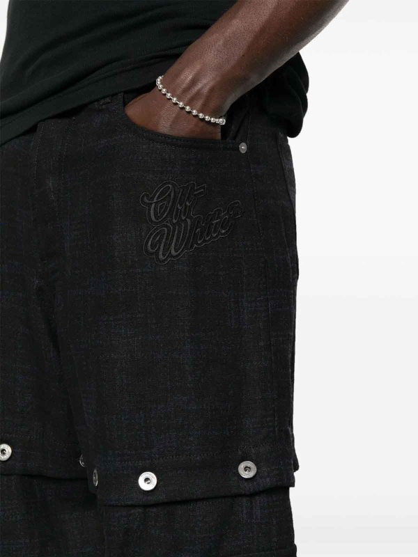 OFF-WHITE buy online Checked Bermuda shorts