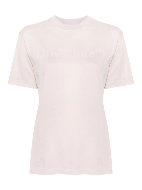 Off-White T-shirt with logo - Pink - Women