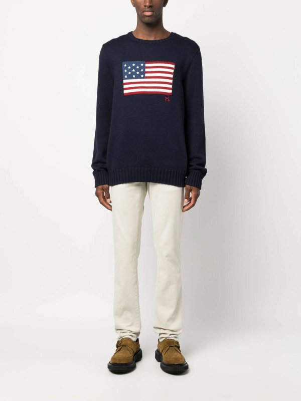 POLO RALPH LAUREN: クルーネック online - クルーネック - ブルー