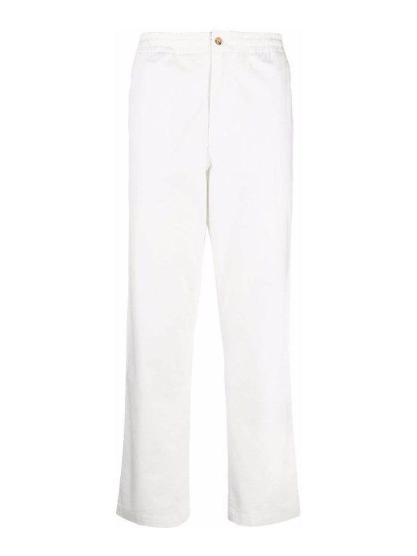 POLO RALPH LAUREN: カジュアルトラウザー - カジュアルパンツ - 白