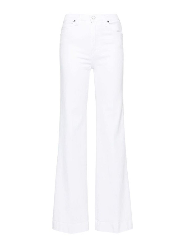 SEVEN: Schlagjeans - Schlagjeans - Weiß