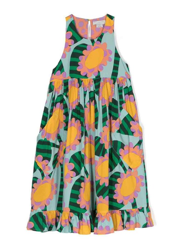 Stella McCartney Kids: knee length dresses - Patterned dress