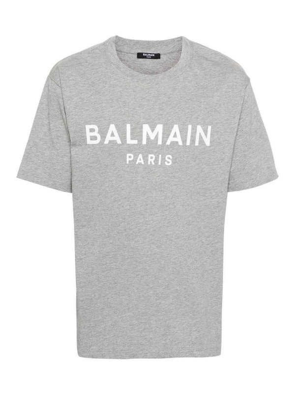 Balmain: t-shirts - T-shirt with logo