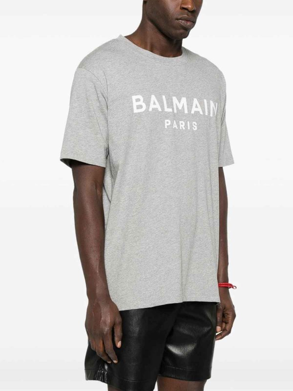 Balmain: t-shirts online - T-shirt with logo