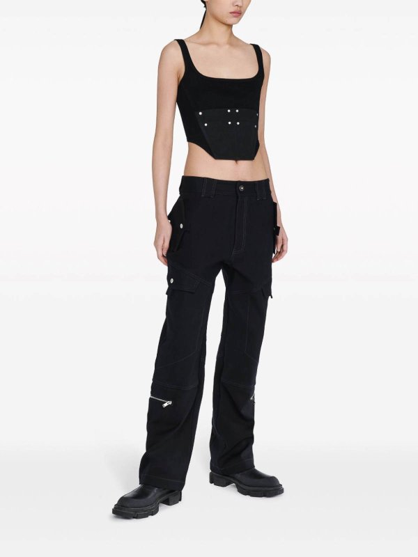 DION LEE: Jeans Rectos online - Vaqueros Rectos - Negro