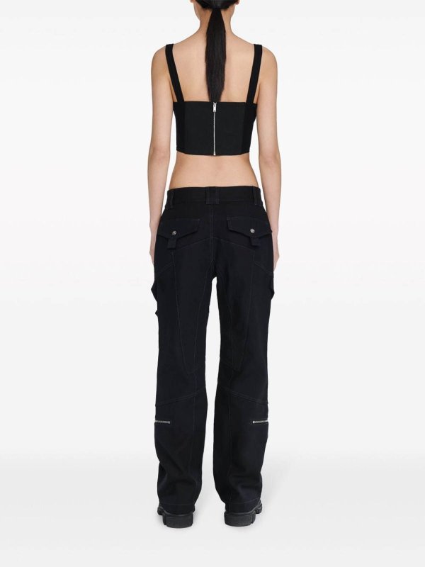 Vaqueros Rectos - Negro shop online: DION LEE