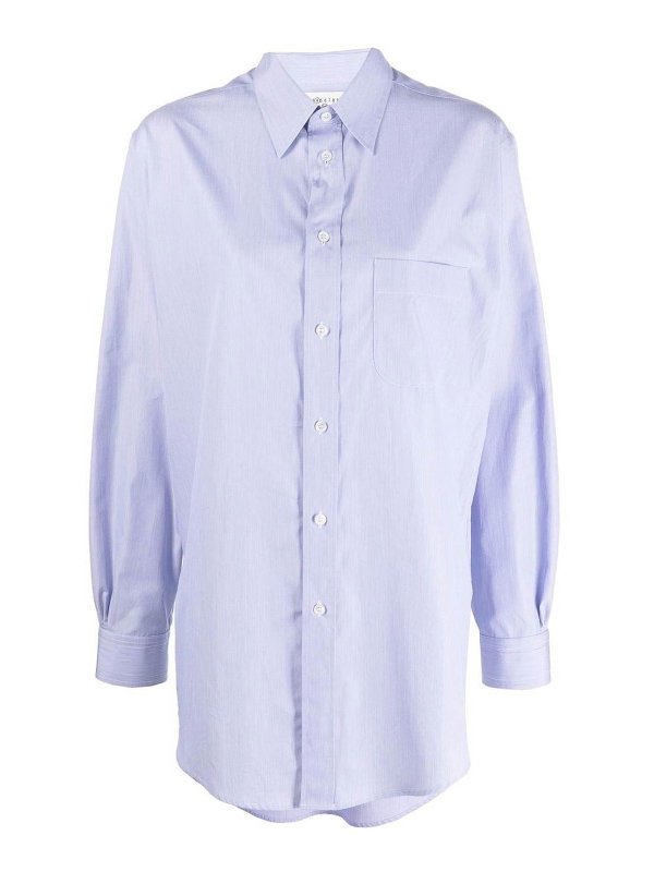 Maison Margiela: Camisas - Camisa - Azul