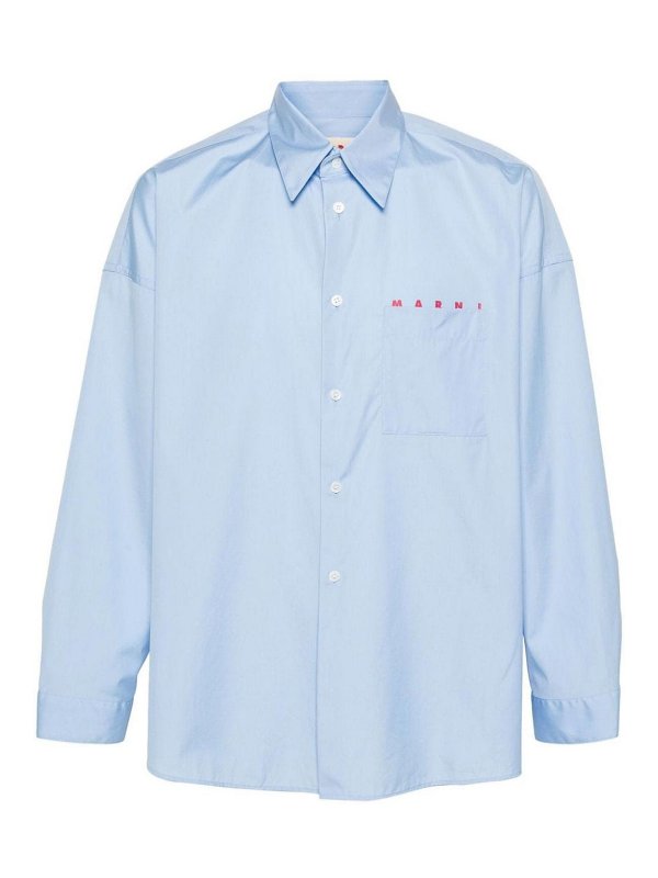 Marni: Camisas - Camisa - Azul
