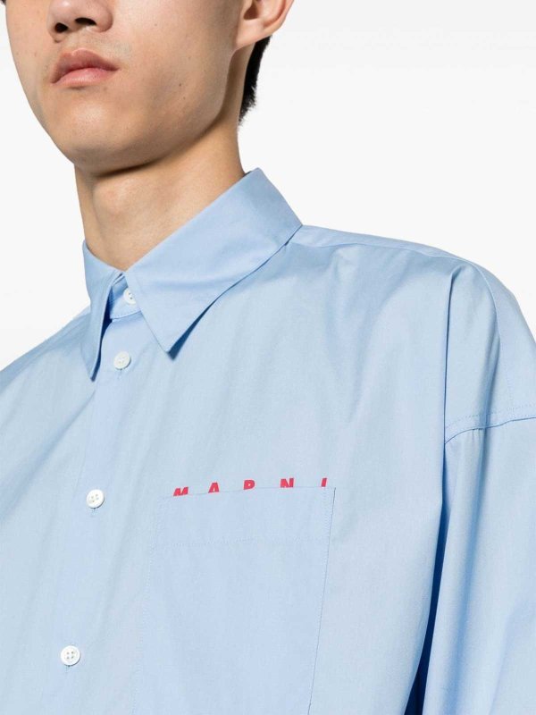 The Best Shops Marni: Camisas - Camisa - Azul