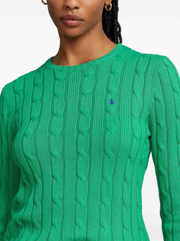 The Best Shops POLO RALPH LAUREN: Strickpullover mit Rundhalsausschnitt - Rundhalspullover - Grün
