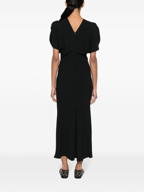 膝丈ドレス - 黒 shop online: VICTORIA BECKHAM