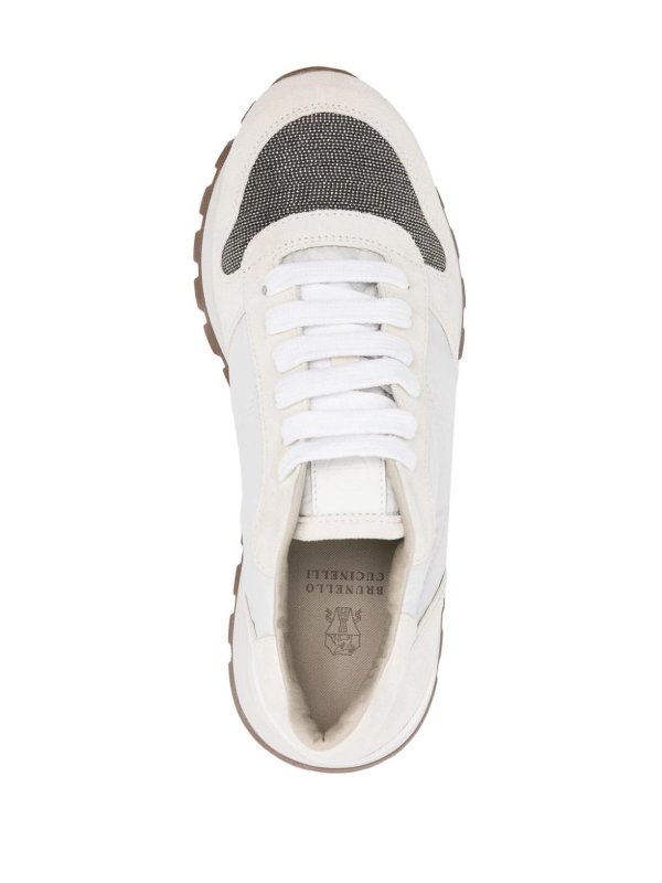 Bailarinas - Blanco shop online: BRUNELLO CUCINELLI