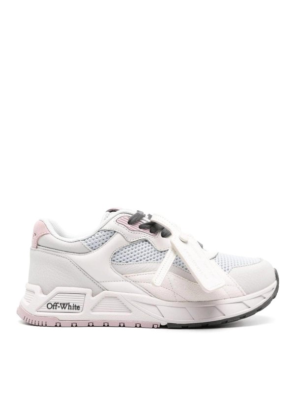 OFF-WHITE: レースアップシューズ - 編み上げ靴 - ブルー