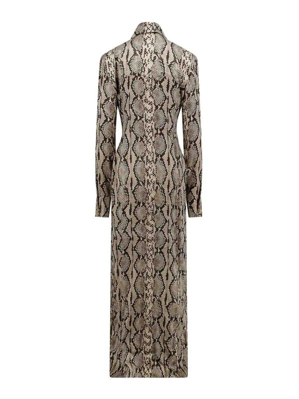 Balmain: ニーレングスドレス online - 膝丈ドレス - ベージュ