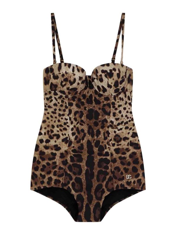 DOLCE & GABBANA: Maillots une pièce  - Maillot De Bain - Beige