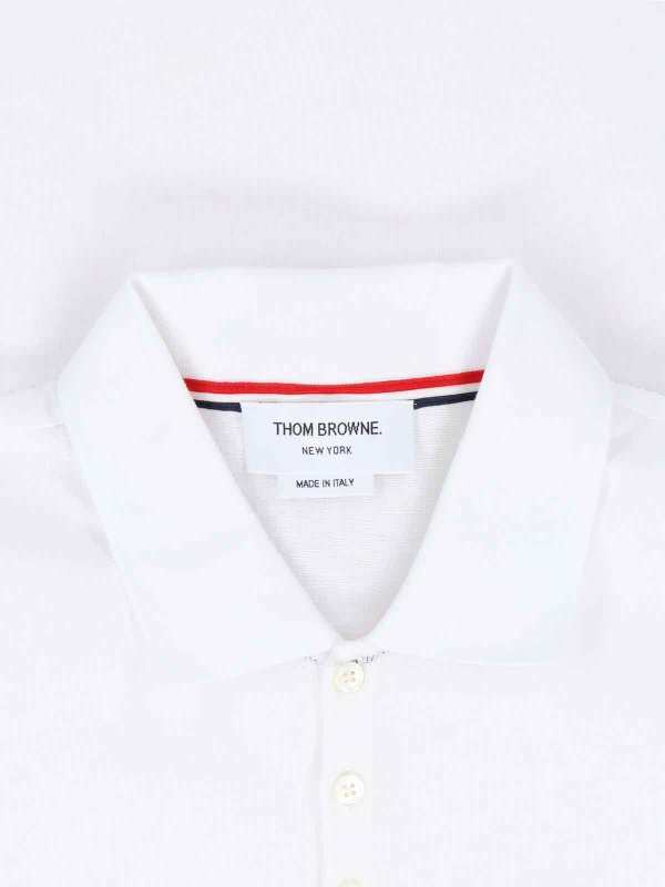 The Best Shops THOM BROWNE: Poloshirts - Poloshirt - Weiß