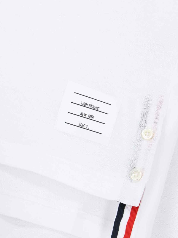 Tシャツ - 白 shop online: THOM BROWNE