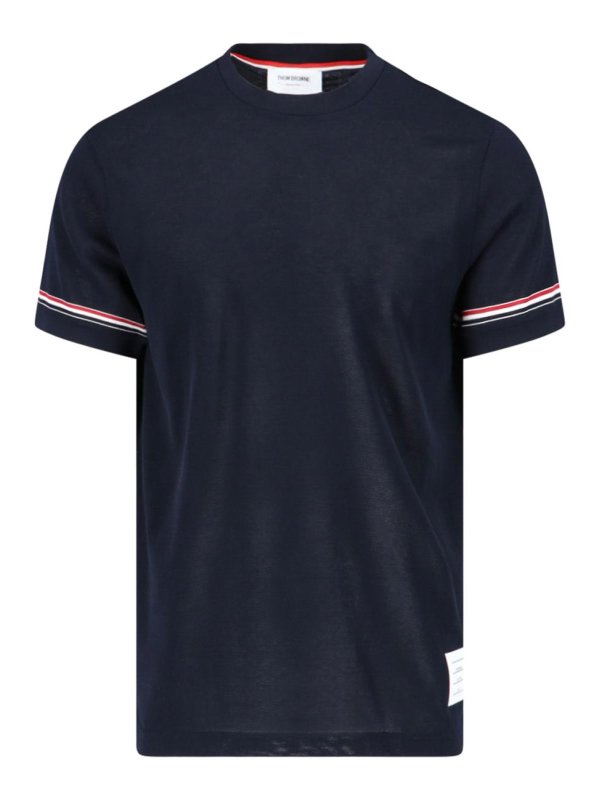 THOM BROWNE: Camisetas - Camiseta - Azul