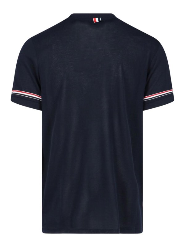 THOM BROWNE: Camisetas online - Camiseta - Azul