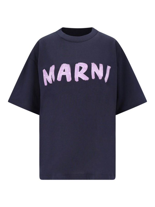 Marni: t-shirts - Logo T-shirt